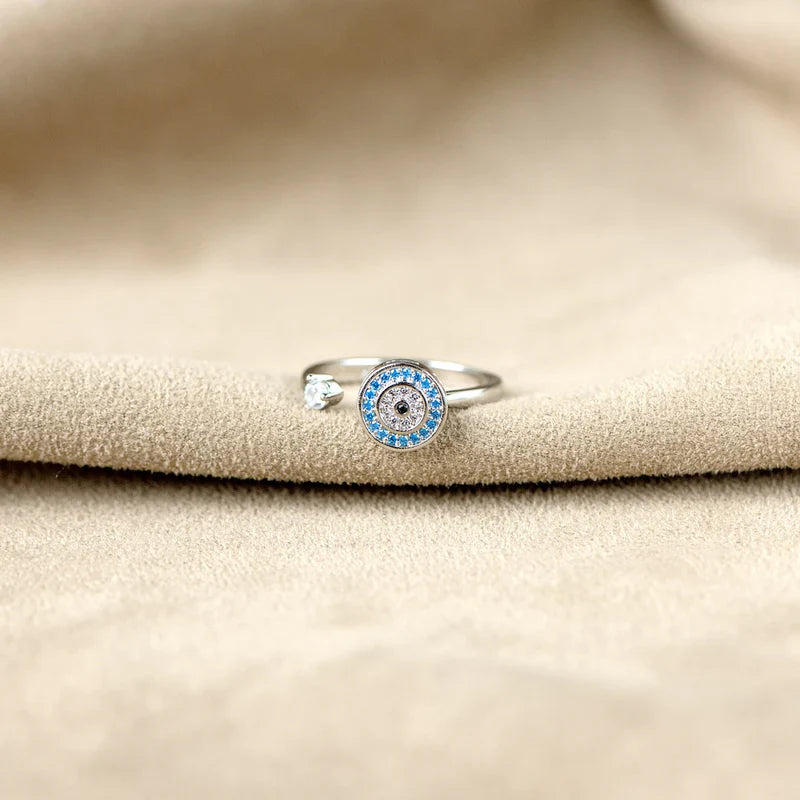À Ma Fille - Bague Œil Porte-Bonheur I Ajustable